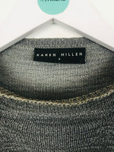 Load image into Gallery viewer, Karen Millen Womens Mesh Knit Jumper | Size 3 UK14 | Grey