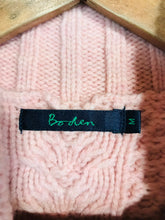 Load image into Gallery viewer, Boden Women's Quarter Zip Cable Knit Jumper | M UK10-12 | Pink