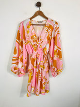 Load image into Gallery viewer, Queen B London Women's Floral Ruffle Mini Dress | UK10 | Multicoloured