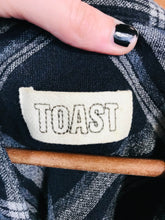 Load image into Gallery viewer, Toast Women's Check Gingham Long Button-Up Shirt | UK12 | Blue