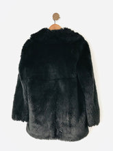 Load image into Gallery viewer, Zara Women’s Faux Fur Teddy Coat | S UK8-10 | Black