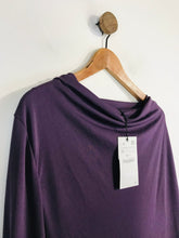 Load image into Gallery viewer, Zara Women's Cowl Neck Long Sleeve Blouse NWT | M UK10-12 | Purple