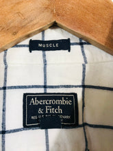 Load image into Gallery viewer, Abercrombie & Fitch Men's Check Flannel Button-Up Shirt | M | White