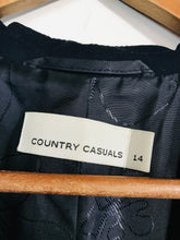 Load image into Gallery viewer, Country Casuals Women's Vintage Blazer Jacket | UK14 | Blue