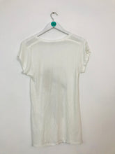 Load image into Gallery viewer, Whistles Women’s Graphic Scoop Neck T-Shirt | UK10 | White