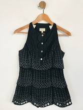 Load image into Gallery viewer, Karen Millen Women's Layered Cutout Blouse | UK10 | Black