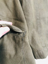 Load image into Gallery viewer, Parka London Women's Cotton Overcoat Coat | M UK10-12 | Green