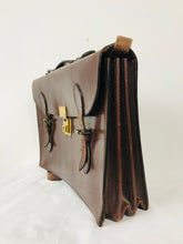 Load image into Gallery viewer, Ralph Lauren Vintage Satchel Messenger Bag | Medium | Brown