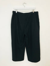 Load image into Gallery viewer, Oasis Women’s Wide Leg Culottes Cropped Trousers | UK14 | Black