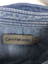 Load image into Gallery viewer, Calvin Klein Jeans Women Oversized Denim Shirt | UK12 | Blue