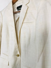 Load image into Gallery viewer, Massimo Dutti Women's Linen Blazer Jacket | EU36 UK8 | Beige