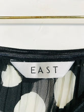 Load image into Gallery viewer, East Women's Polka Dot Pleated A-Line Skirt | L UK14 | Black