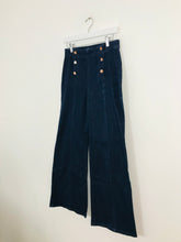 Load image into Gallery viewer, Boden Women’s Petite Flare Sailor Wide Leg Jeans Culottes | UK10 | Blue