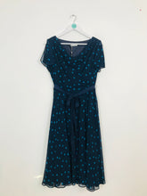 Load image into Gallery viewer, Jacques Vert Women's Polka Dot Midi A-Line Dress NWT | UK12 | Blue
