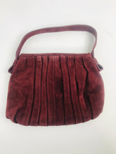 Load image into Gallery viewer, Hobbs Women's Suede Vintage Clutch Bag | OS | Red