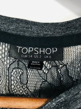 Load image into Gallery viewer, Topshop Women's Cotton Lace A-Line Dress | UK6 | Grey