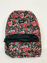 Load image into Gallery viewer, Vans Womens Floral Backpack Rucksack | Medium | Red