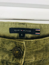 Load image into Gallery viewer, Tommy Hilfiger Womens Corduroy Slim Leg Trousers | UK10 W34” L33” | Green