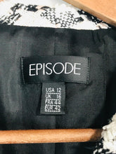 Load image into Gallery viewer, Episode Women's Tweed Check Gingham Blazer Jacket | UK16 | Pink