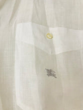 Load image into Gallery viewer, Burberry Men’s Lightweight Short Sleeve Collared Shirt | 5 XL | White