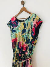 Load image into Gallery viewer, DKNY Women's Silk Rainbow Sequin Playsuit | S UK8 | Multicolour