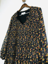 Load image into Gallery viewer, Anthropologie Women's Floral Pleated Shift Dress | UK10 | Multicoloured