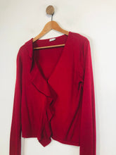 Load image into Gallery viewer, InWear Women's Cotton Ruffle Cardigan | L UK14 | Red