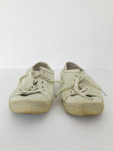 Load image into Gallery viewer, Softinos Women’s Lace Up Plimsoll Trainer | UK5 | Cream