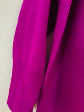 Load image into Gallery viewer, Pure Collection Women’s Cashmere Knit V-Neck Jumper | UK14 | Purple