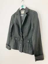 Load image into Gallery viewer, Laura Ashley Weekend Women’s Cotton Linen Blazer Jacket | UK8 | Grey