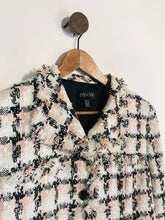 Load image into Gallery viewer, Episode Women's Tweed Check Gingham Blazer Jacket | UK16 | Pink