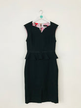 Load image into Gallery viewer, Ted Baker Women’s Peplum Sheath Dress | 2 UK12 | Black