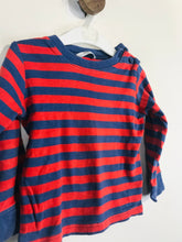 Load image into Gallery viewer, Boden Kid's Striped Long Sleeve T-Shirt | 18-24 Months | Blue