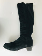 Load image into Gallery viewer, Stuart Weitzman for Russell & Bromley Women's Suede Knee Boots | UK8.5 | Black