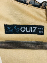 Load image into Gallery viewer, Quiz Women's Leopard Print Ruffle A-Line Dress | UK10 | Brown