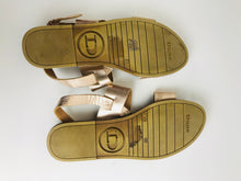 Load image into Gallery viewer, Dune Women's Metallic Strappy Sandals | EU39 UK6 | Beige