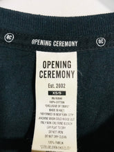 Load image into Gallery viewer, Opening Ceremony Women's Cotton Feather Trim T-Shirt | XS UK6-8 | Black