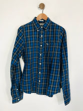 Load image into Gallery viewer, Abercrombie & Fitch Men's Cotton Check Gingham Button-Up Shirt | M | Blue