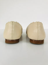 Load image into Gallery viewer, Dune Women’s Leather Slip On Scallop Ballet Pumps Shoes | UK6 | Pink