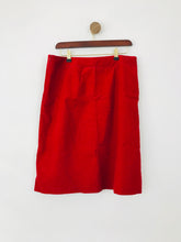 Load image into Gallery viewer, Laura Ashley Women's Corduroy A-Line Skirt | UK14 | Red