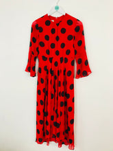 Load image into Gallery viewer, Hobbs Women’s Polka Dot Maxi Dress | UK8 | Red