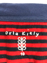 Load image into Gallery viewer, Orla Kiely Womens Stripe T-shirt | UK10 | Red and Blue