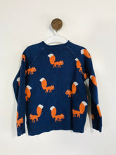 Load image into Gallery viewer, John Lewis Kid's Animal Print Jumper | 2-3 Years | Blue