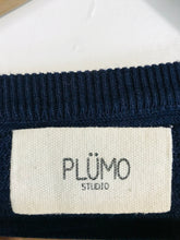Load image into Gallery viewer, Plumo Studio Women's Knit Ribbed Jumper | L UK14 | Blue