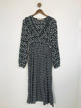 Load image into Gallery viewer, & Other Stories Women's Boho Pleated A-Line Dress | EU36 UK8 | Black