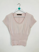 Load image into Gallery viewer, Fenn Wright Manson Women’s Shirt Sleeve Knitted Top | UK 16-18 | Pink