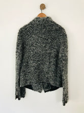 Load image into Gallery viewer, Whistles Women's Knit Biker Jacket | UK16 | Grey