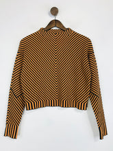 Load image into Gallery viewer, Karen Millen Women's Striped Crop Jumper | S UK8 | Orange