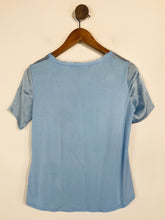 Load image into Gallery viewer, Marc O’Polo Women's Silk T-Shirt | 36 UK8 | Blue