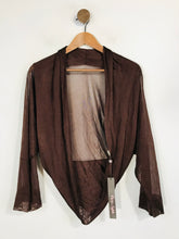 Load image into Gallery viewer, Phase Eight Women's Crop Bolero Mesh Cardigan NWT | L UK14 | Brown